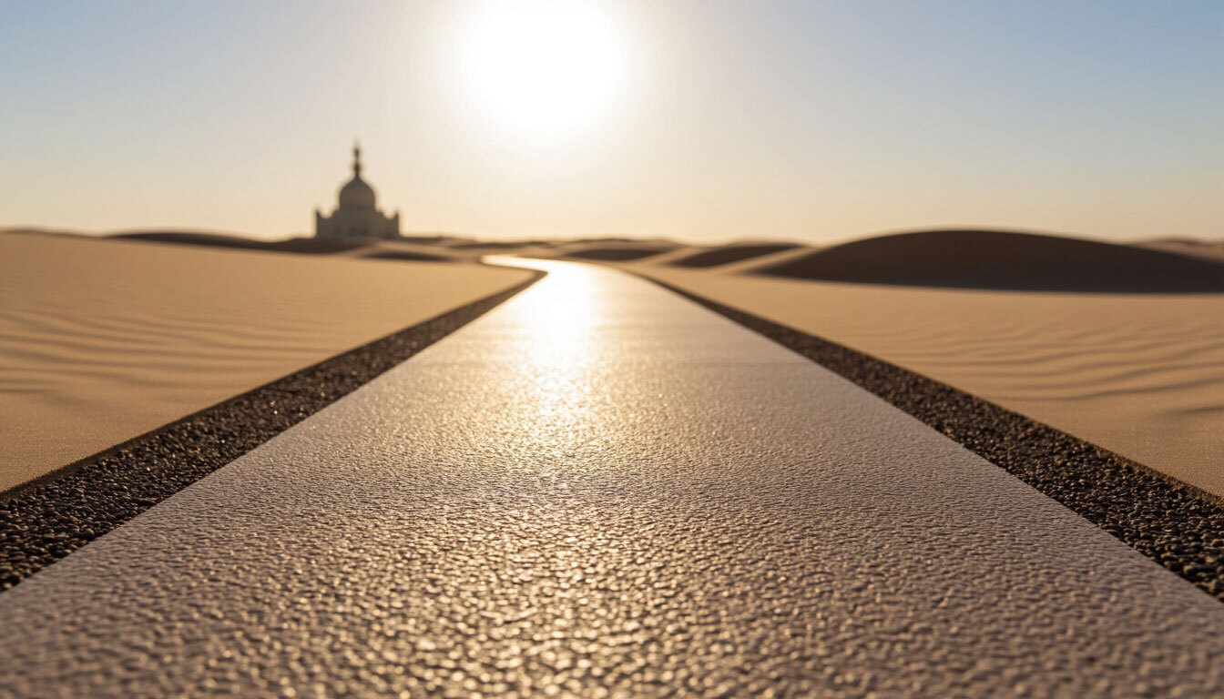 resin bound pathway under UAE sunlight