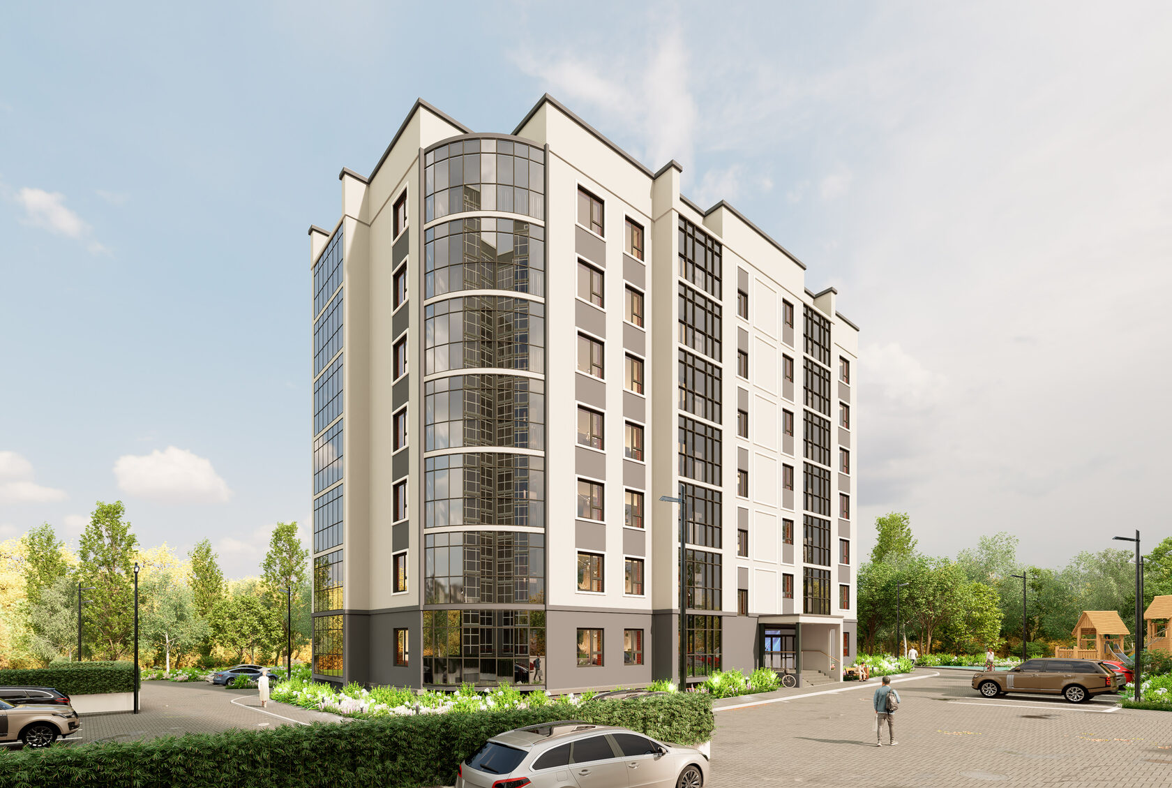 Модульный дом в Курганинске ландшафт