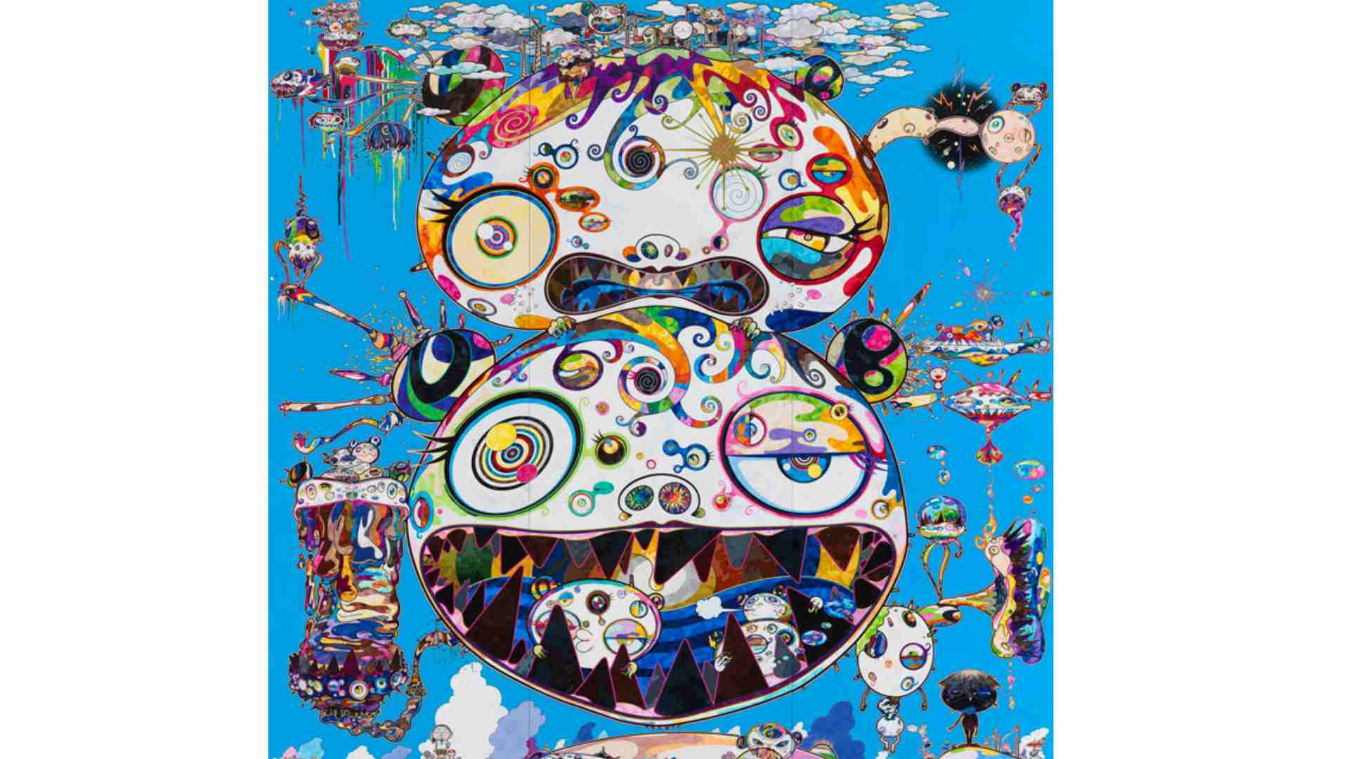  Takashi Murakami's painting: nuclear explosion