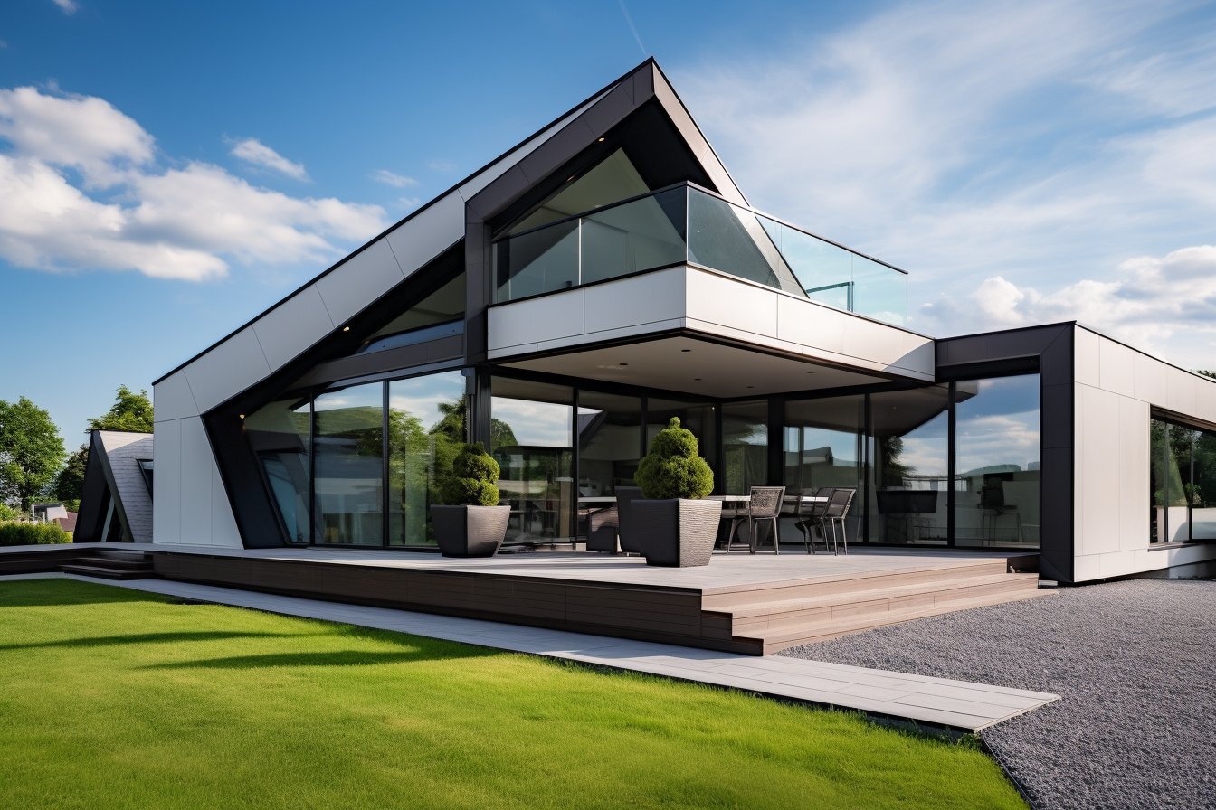 проект дома в стиле хай тек