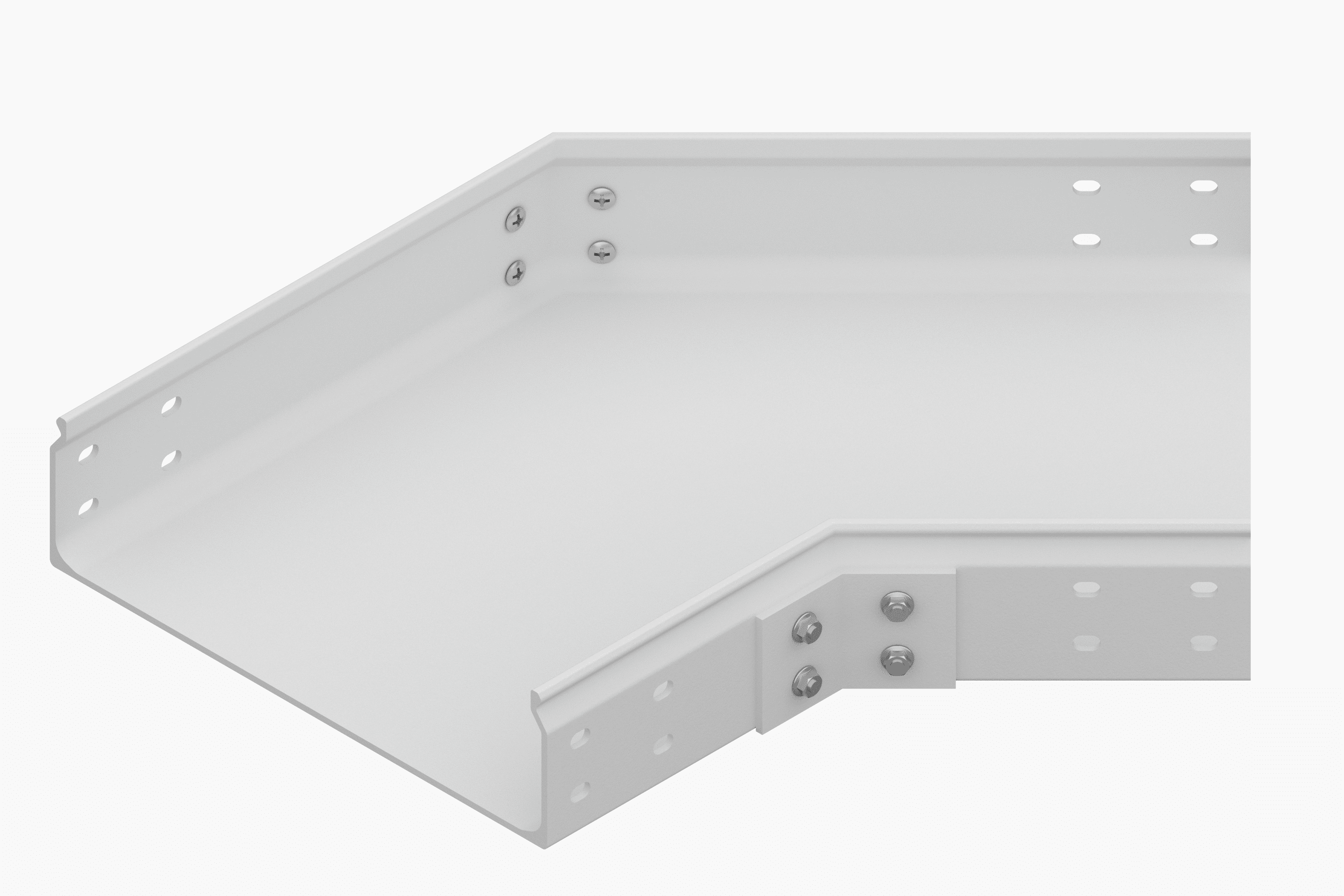 Поворот 45° горизонтальный сплошного лотка С45