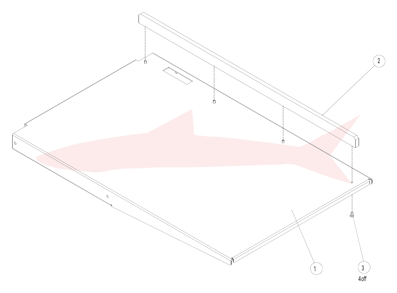 Morgana DigiCreaser 7-03-12 Feed Bed Assembly — схема деталей