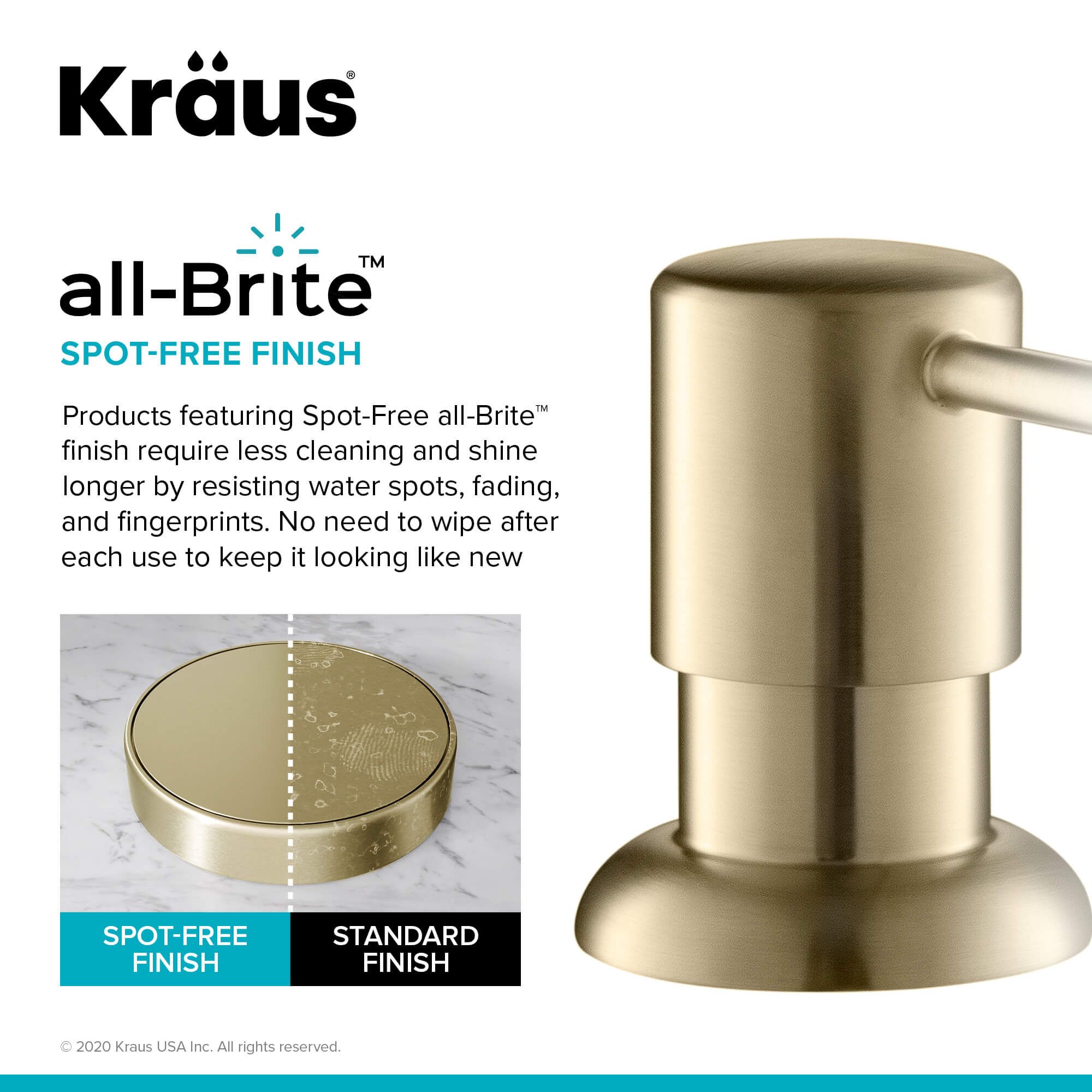 Дозатор рідкого миючого засобу Kraus KSD-53SFACB - изображение 5