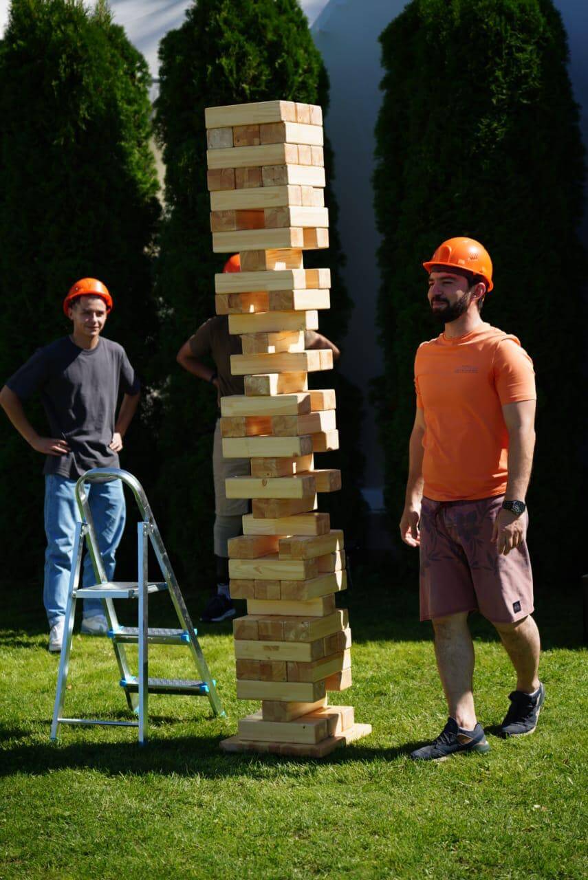 Гигантская дженга в аренду