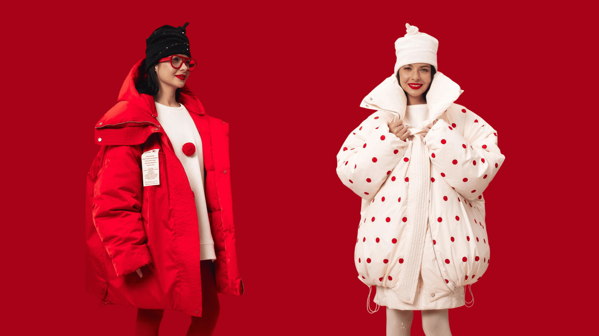 YOUNIQ STORE, одежда, свитшот с помпонами, красный горошек, куртка в горошек