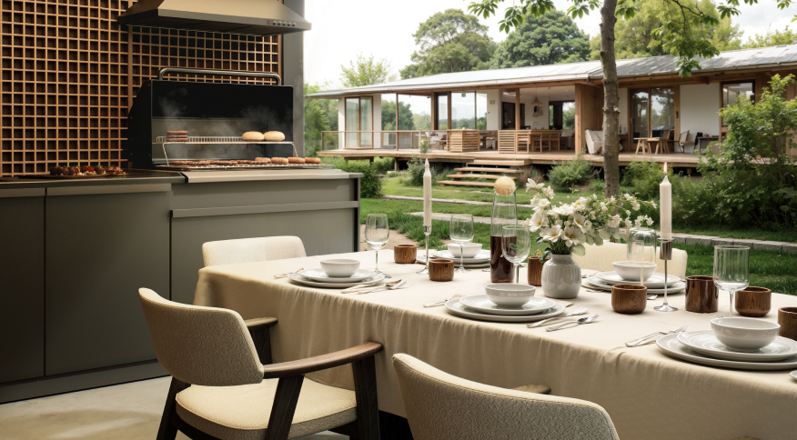 Современные террасы, патио и автонавесы, которые идеально вписываются в общий ландшафтный дизайн вашего загородного дома