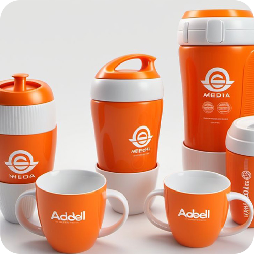 посуда с логотипом