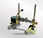 Газоводяной блок для газовой колонки с датчиком Холла, 165 мм
