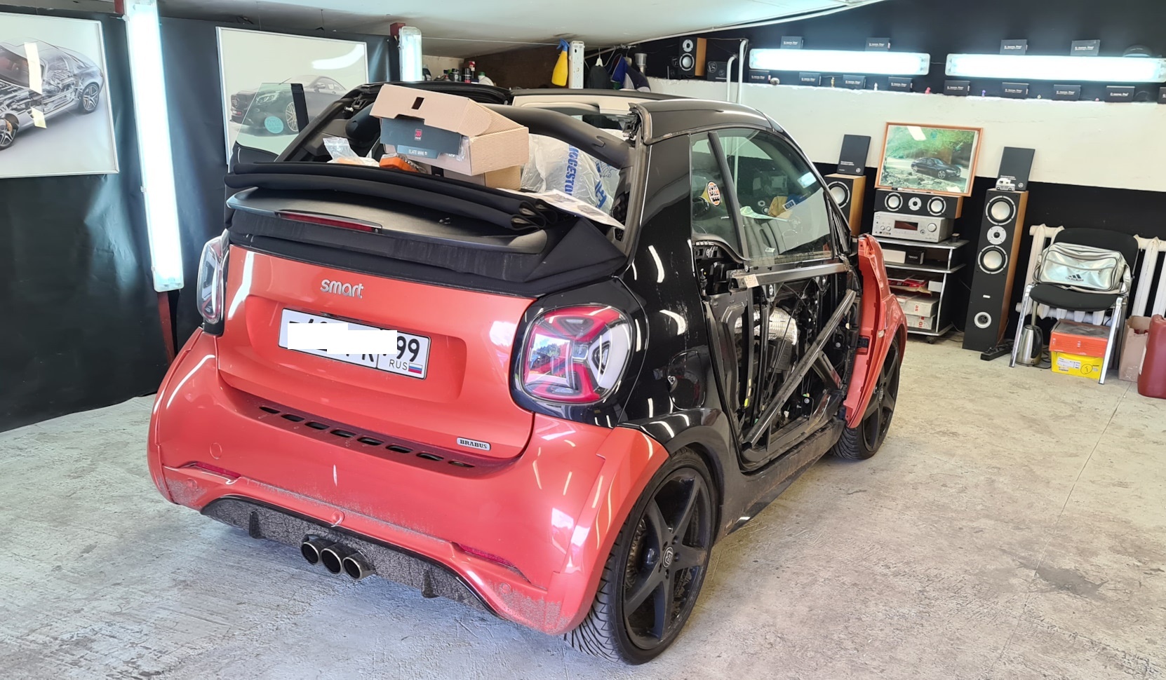 установка атвозвука smart for two 453