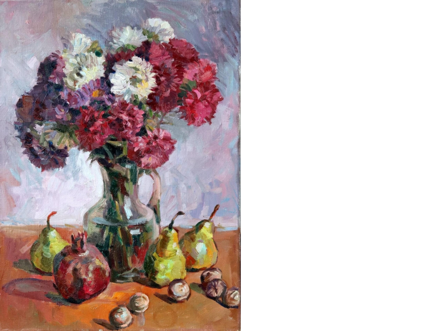 Asters painting by Irina Tour
