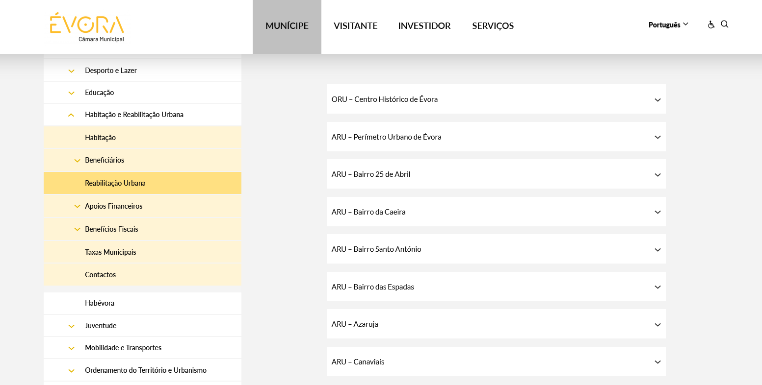 зонирование Эворы