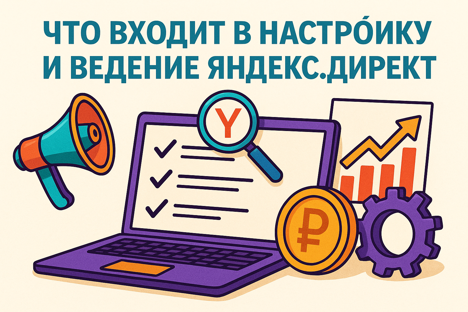 Что входит в услуги настройки и ведения рекламы Яндекс Директ