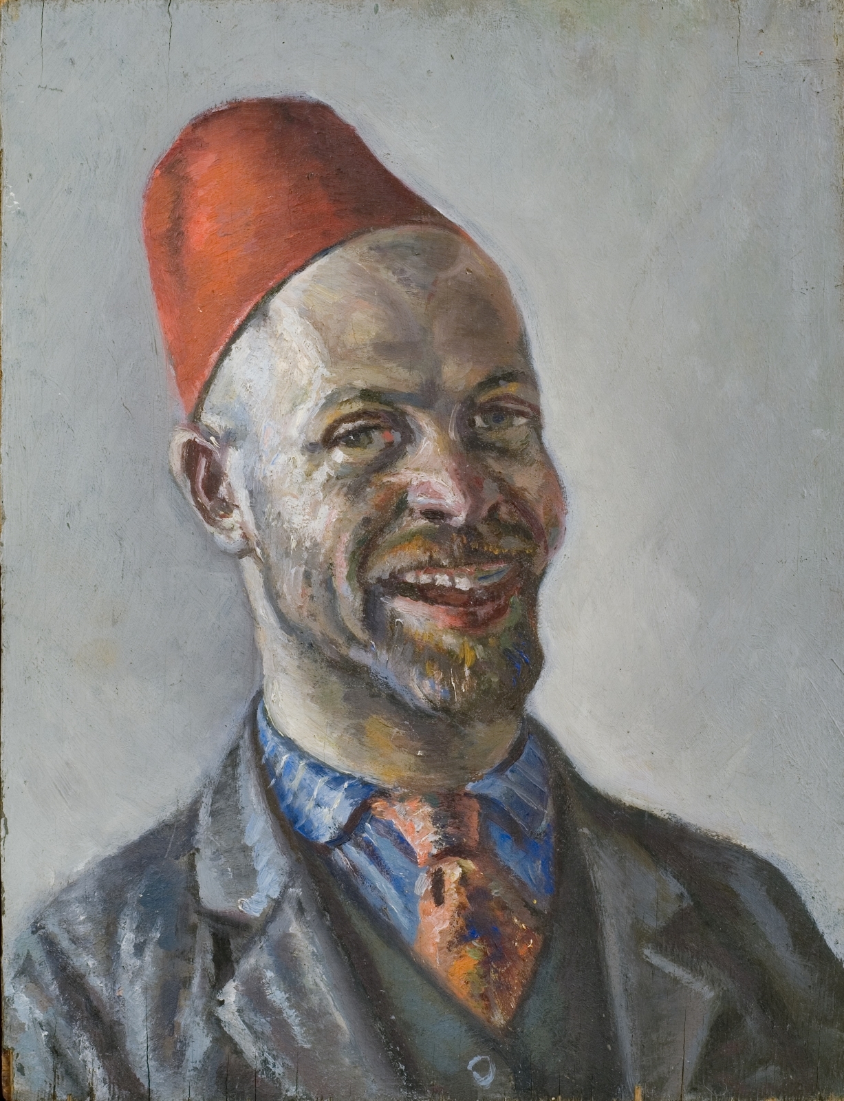 Автопортрет в красной феске. 1922