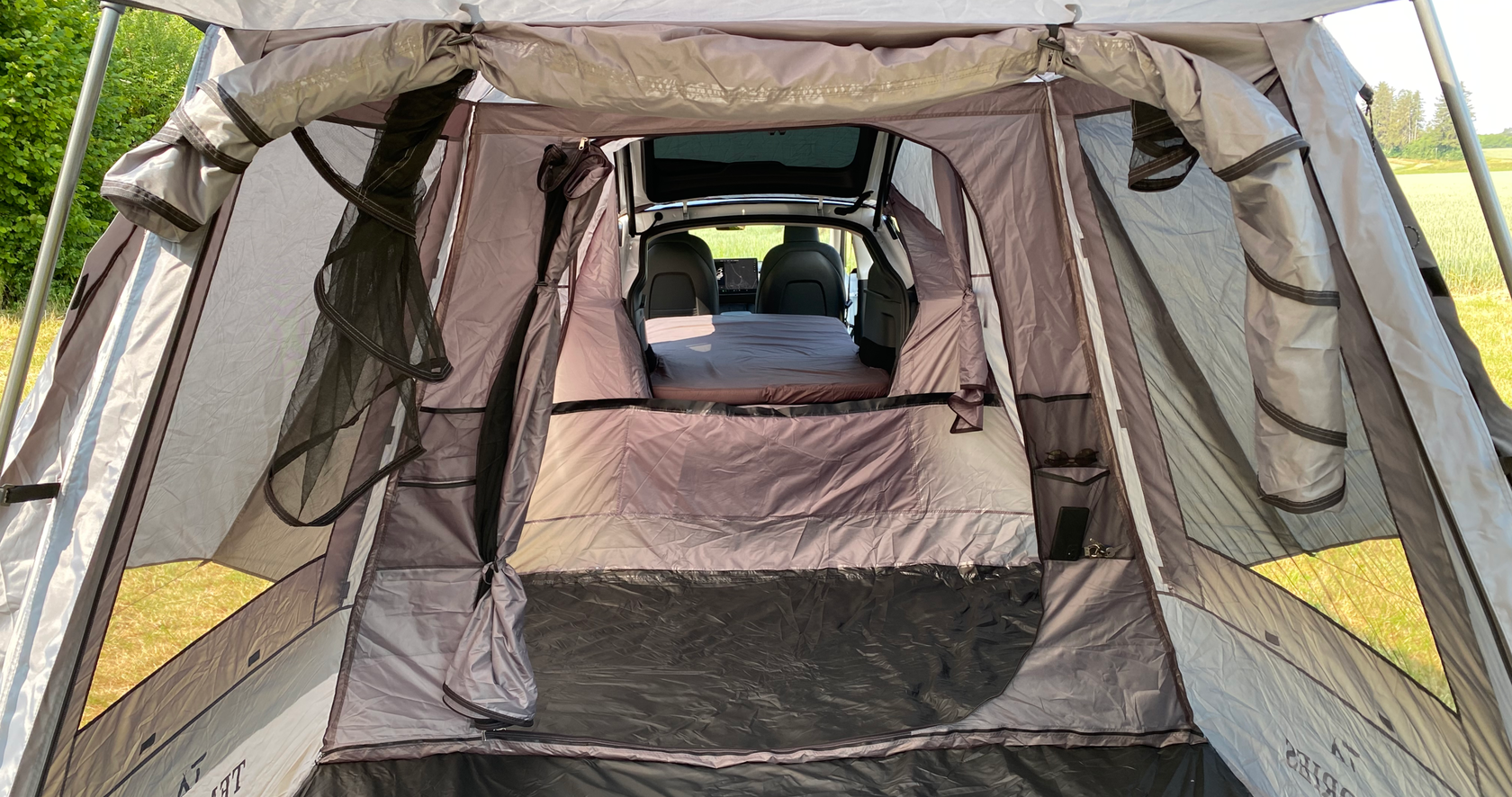 2-Raum-Zelt für Tesla Model Y
