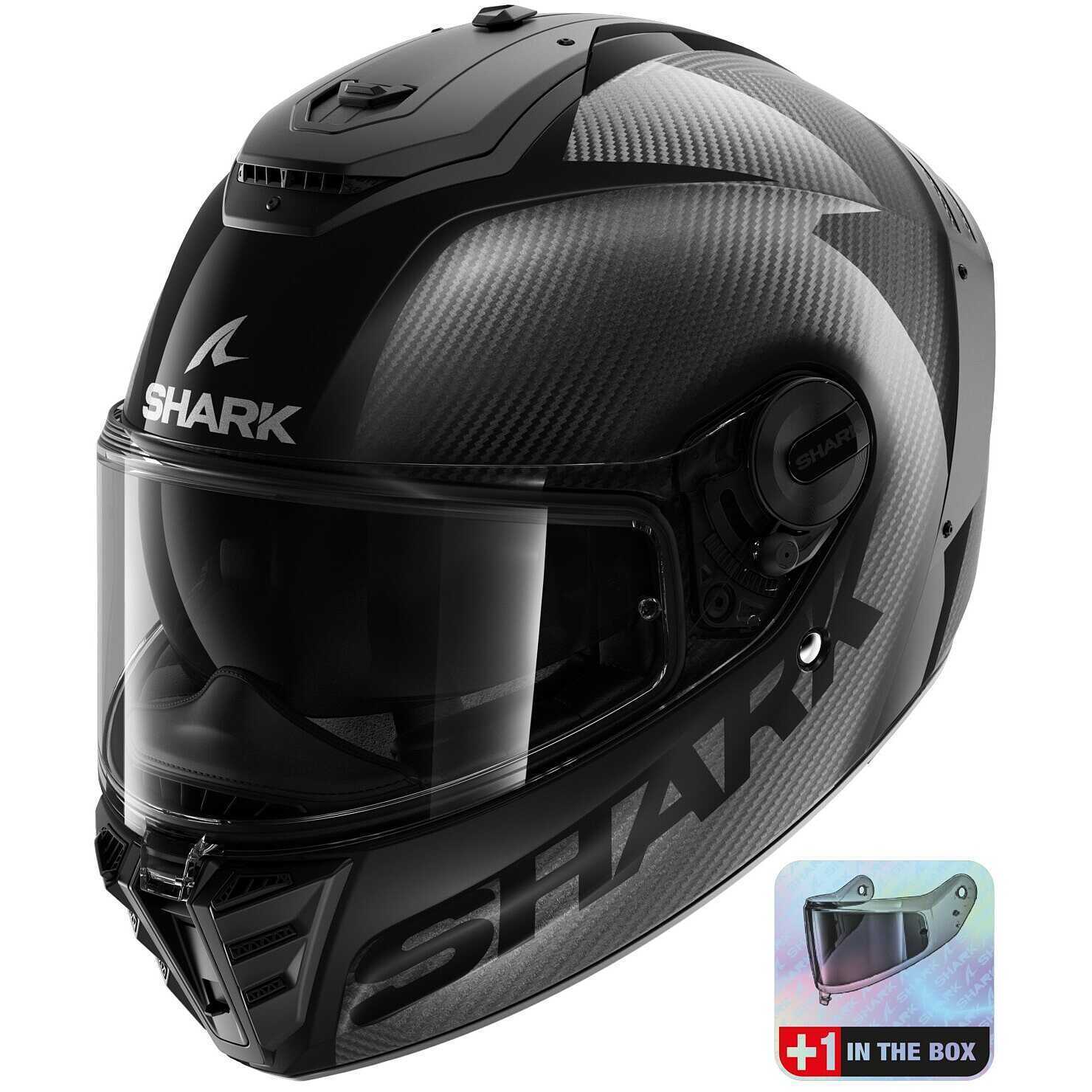 Мотошлем-интеграл SHARK SPARTAN RS CARBON SKIN, карбон — оригинал с сертификатом ECE
