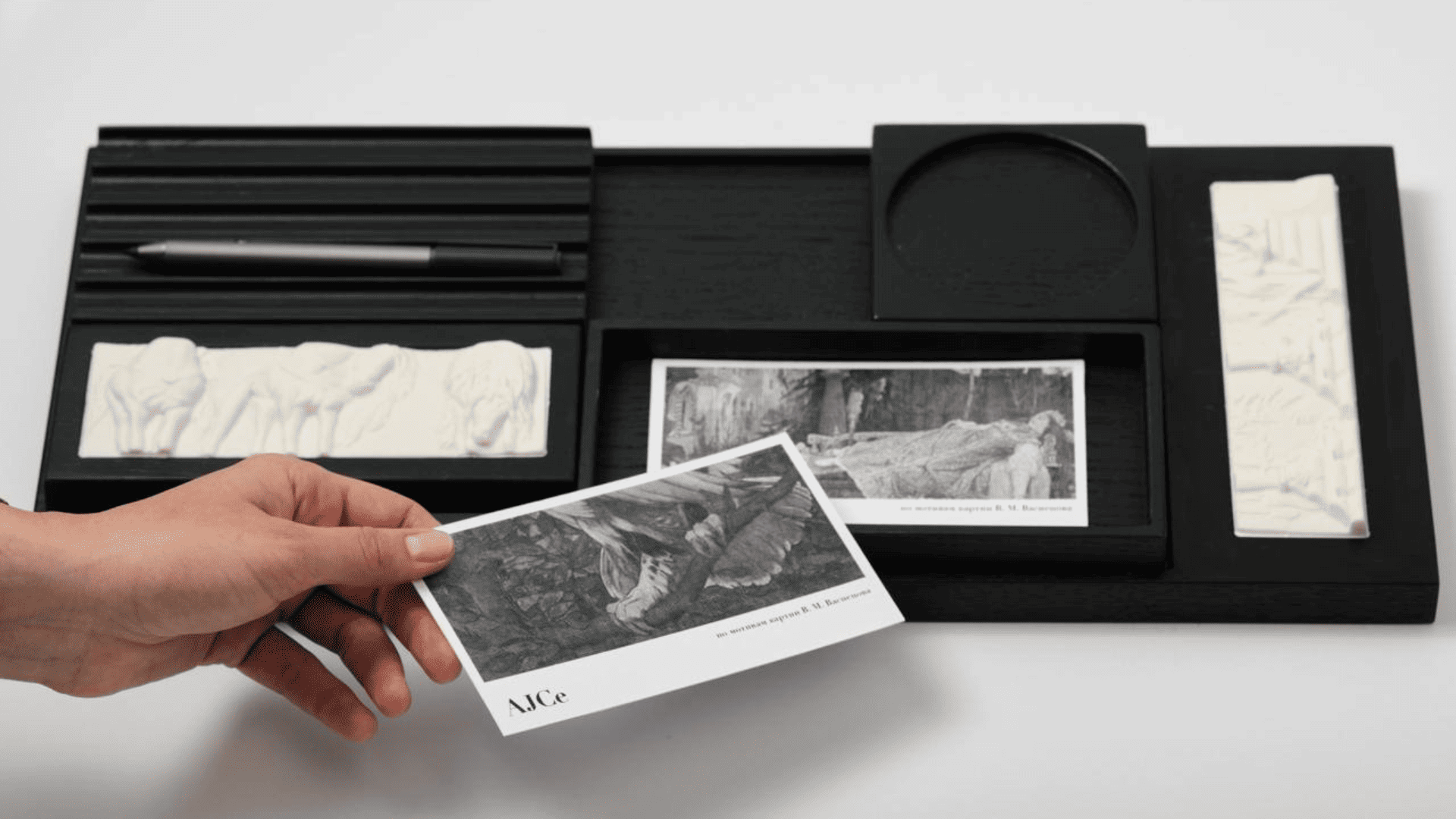 Органайзер «Васнецов», Анна Жукова, стильный органайзер, органайзер из дерева, органайзер для мужчины, подарок для директора