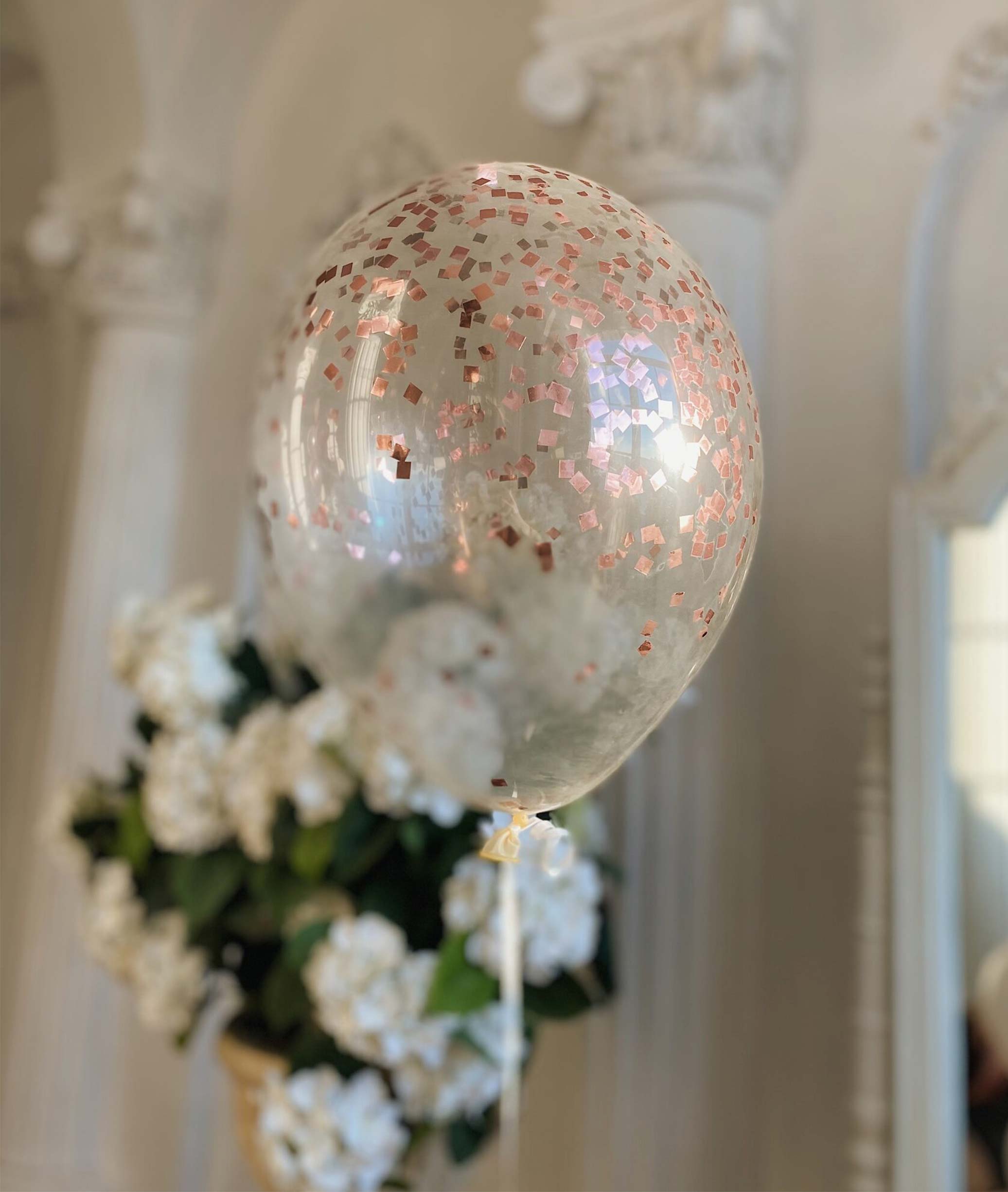 Прозрачный шар с конфетти - Розовое конфетти шар 100мм конфетти стекло мультиколор
