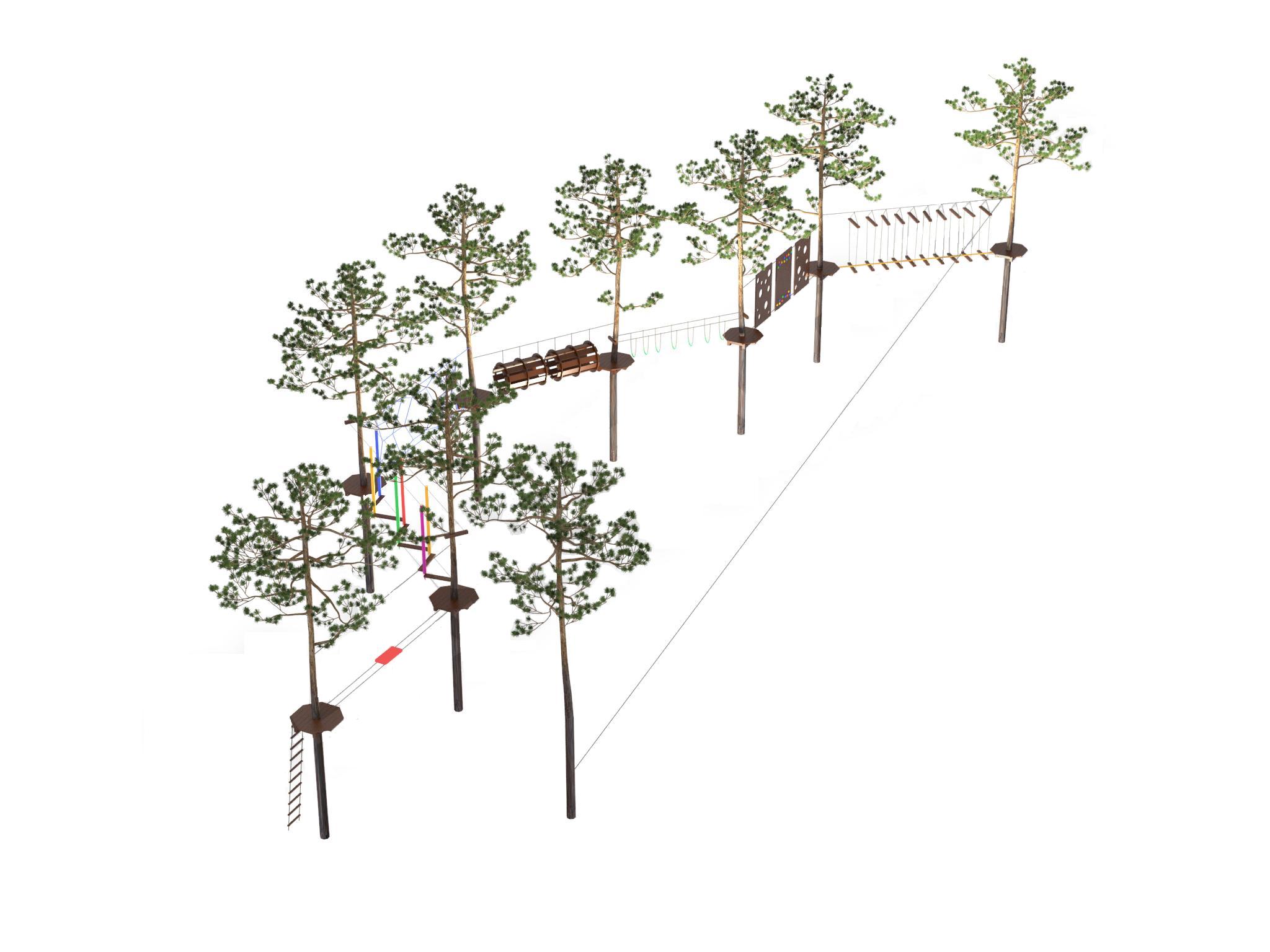 Веревочный парк КД1-9