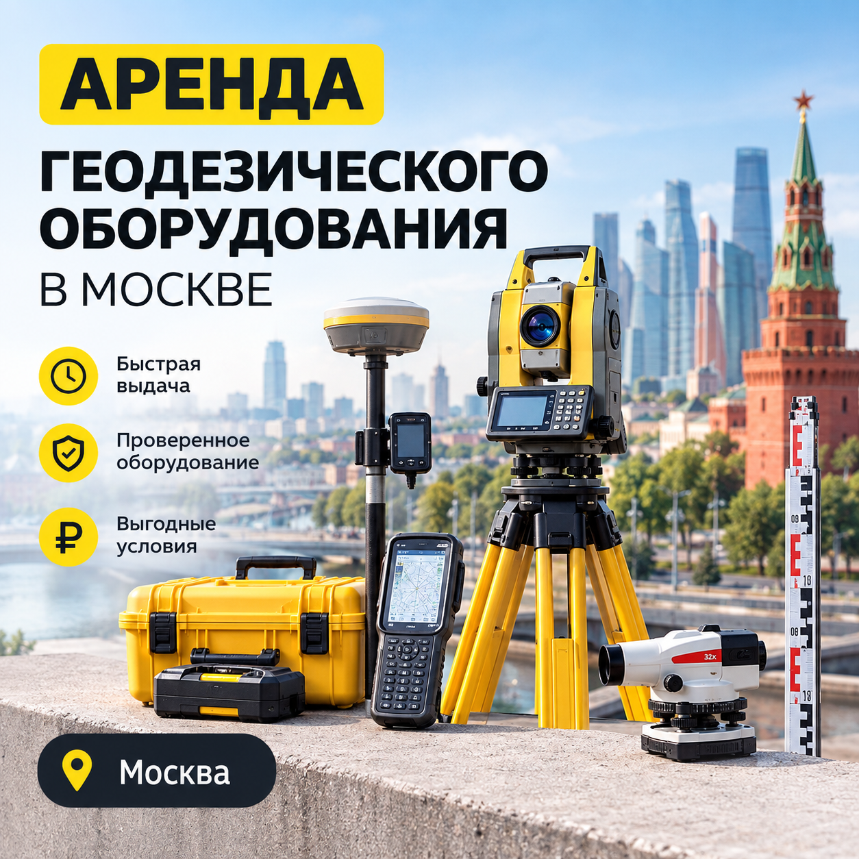 Арендовать тахеометр сегодня