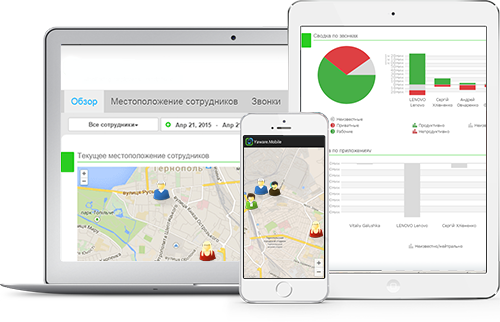 Контроль местоположения сотрудников через телефон