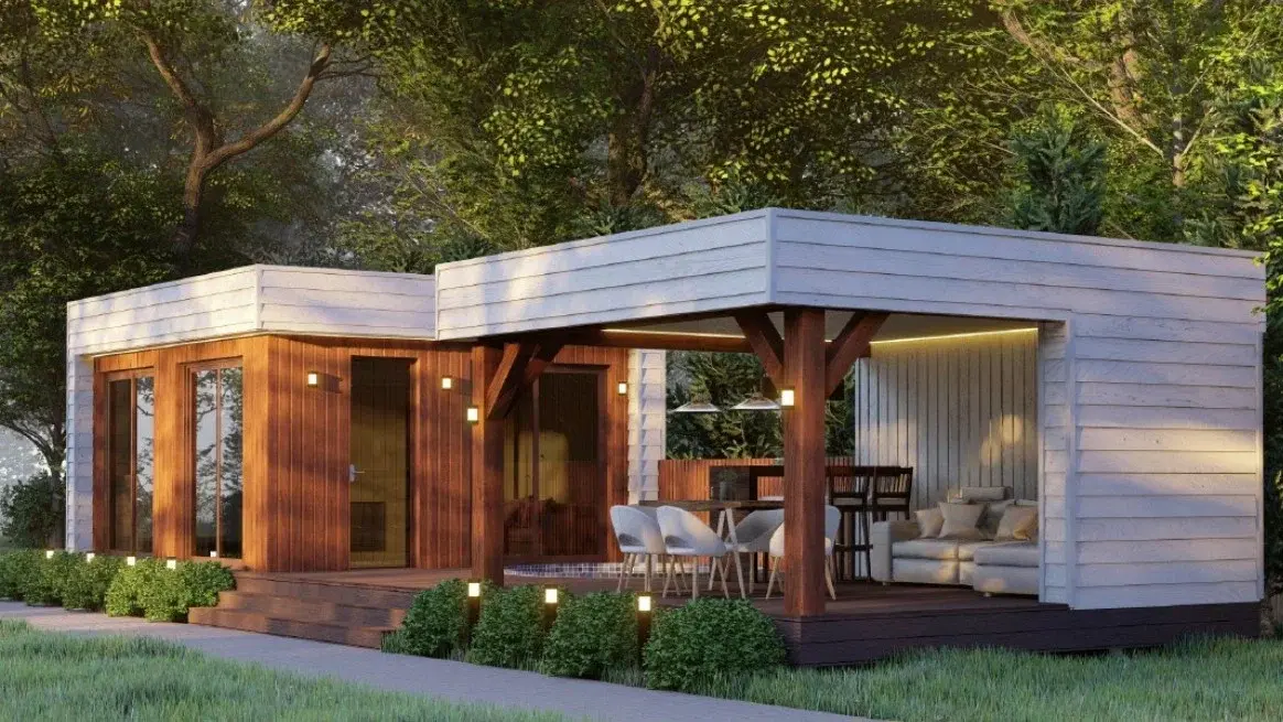 Баня Руза 5,5Х12,5 с бассейном