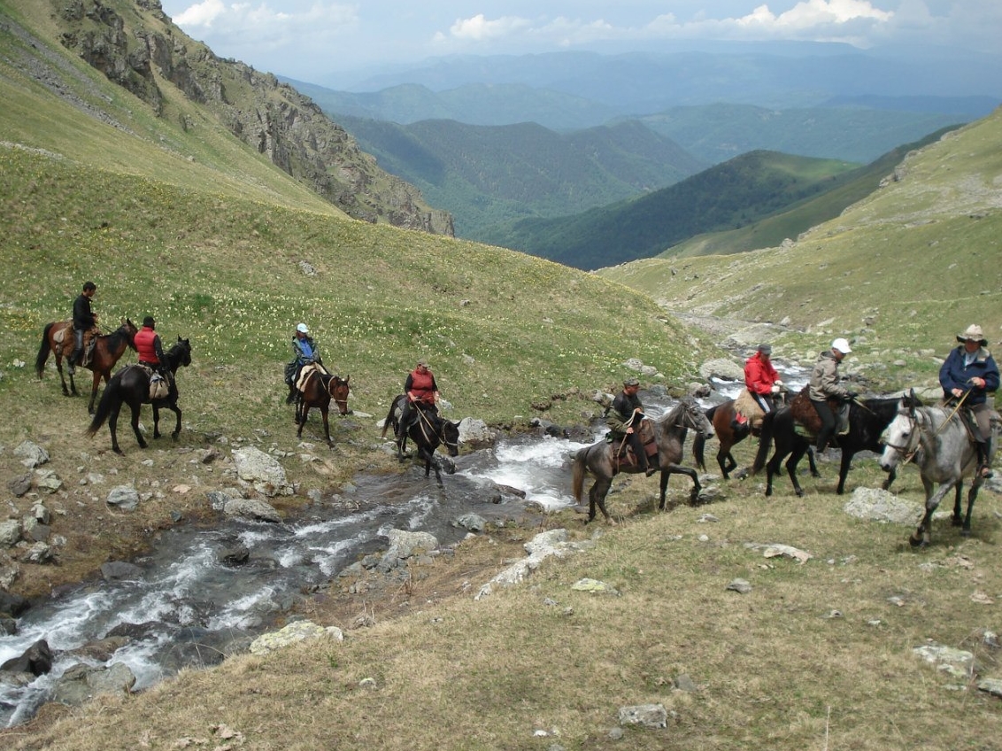 Конный поход Камчатка река