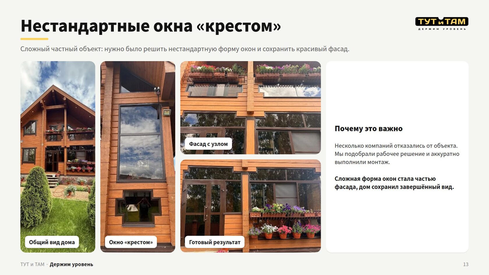 Нестандартные окна «крестом»