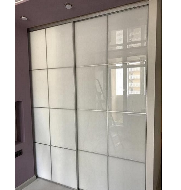 Шкаф серебро брашь