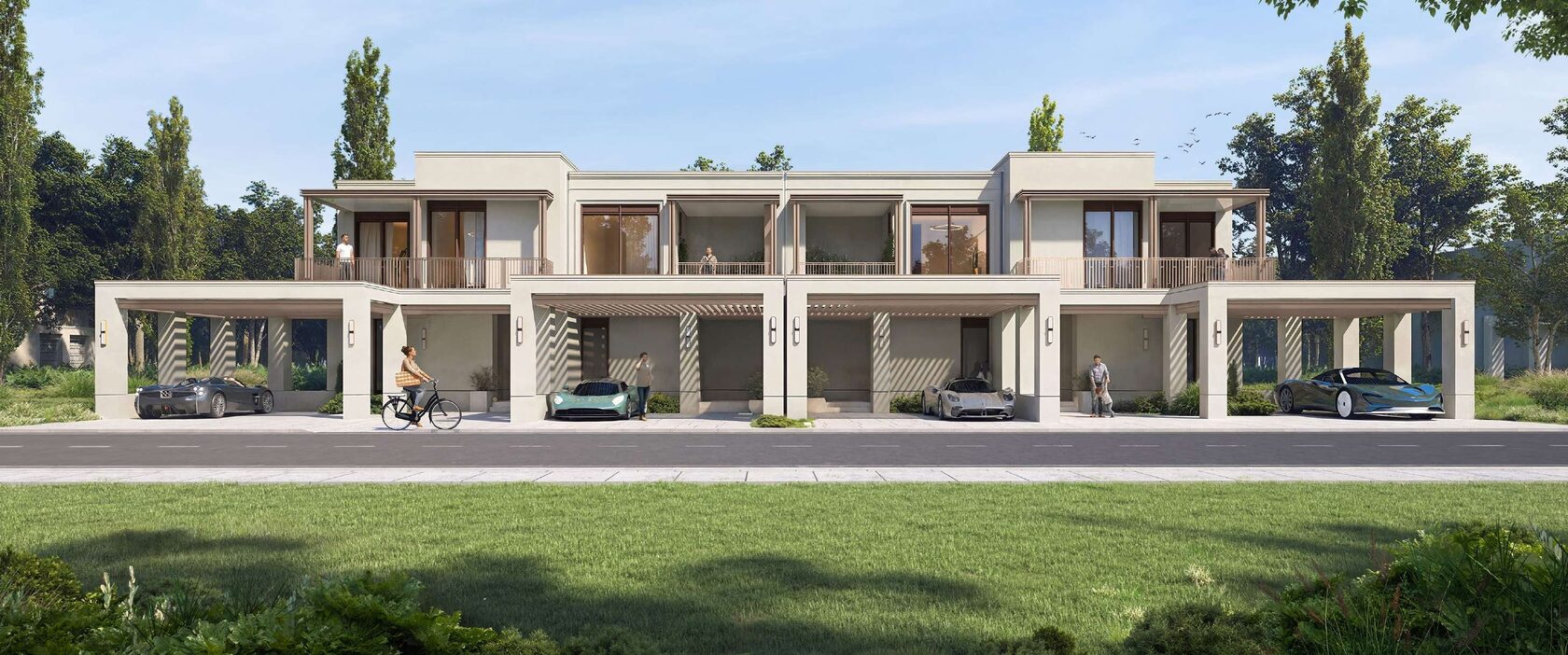 Таунхаус в проекте Набережная Тбилиси (Tbilisi Waterfront) — визуализация проекта.