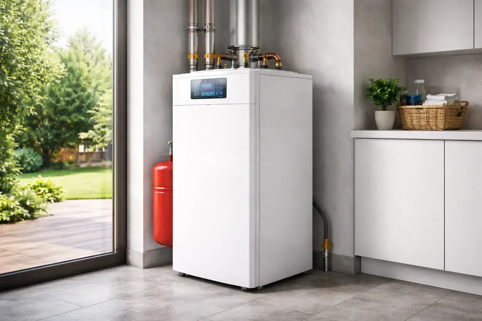 Напольный газовый котел двухконтурный