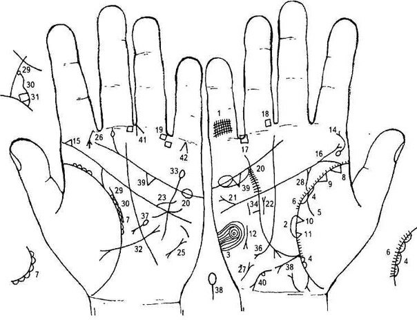 Линия жизни 37. Коррекция линии судьбы. Корректировка линий на ладони. К линии жизни примыкает линия.