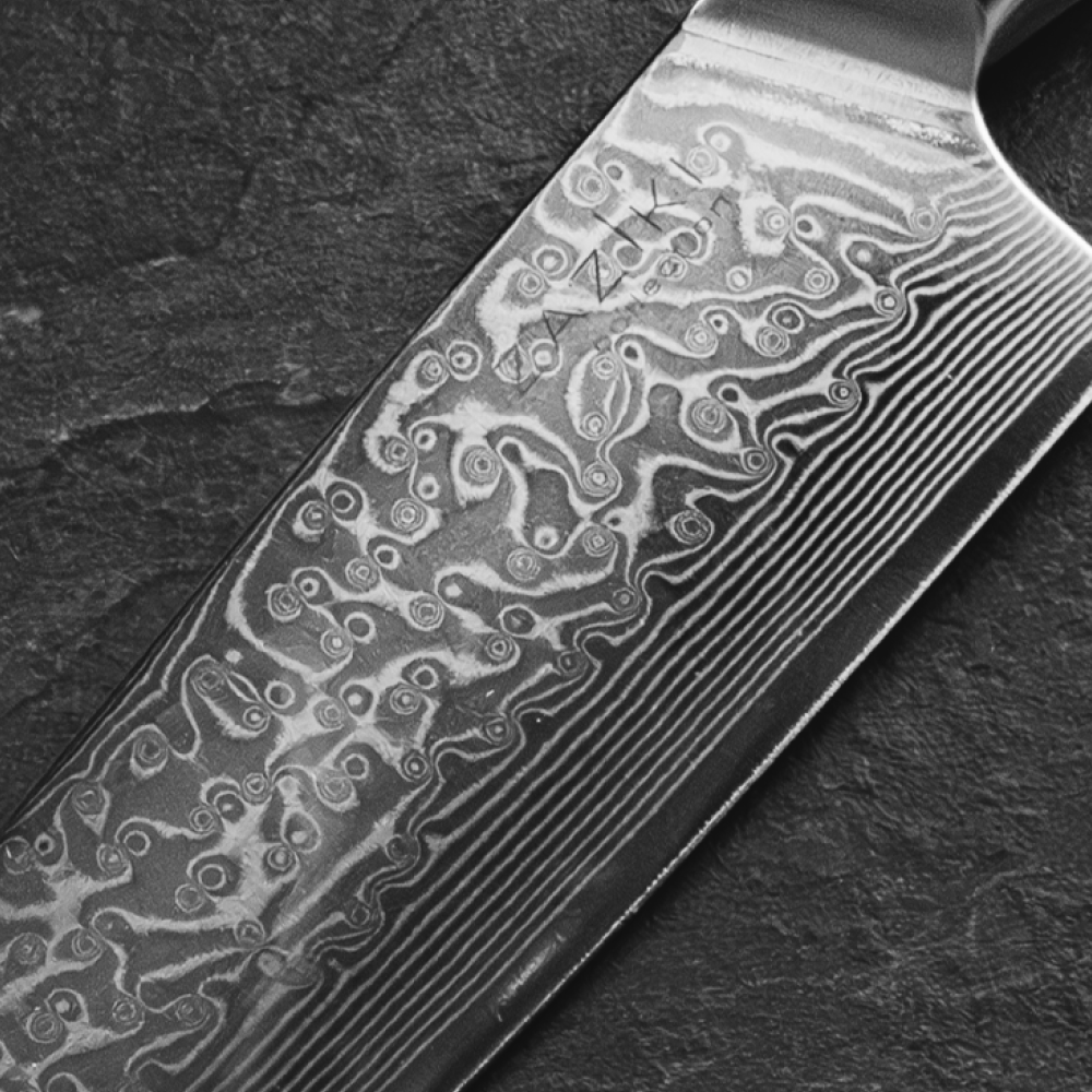 Купить набор кухонных ножей из дамасской стали | ZAZIKI Damascus