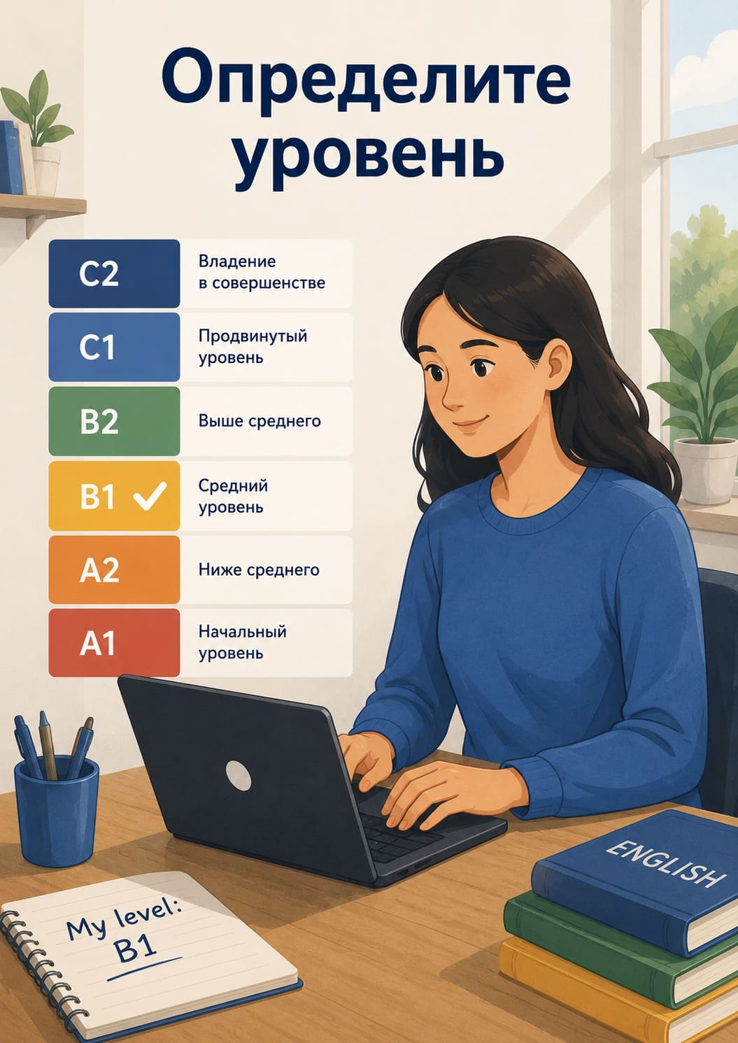 Тест уровня английского языка