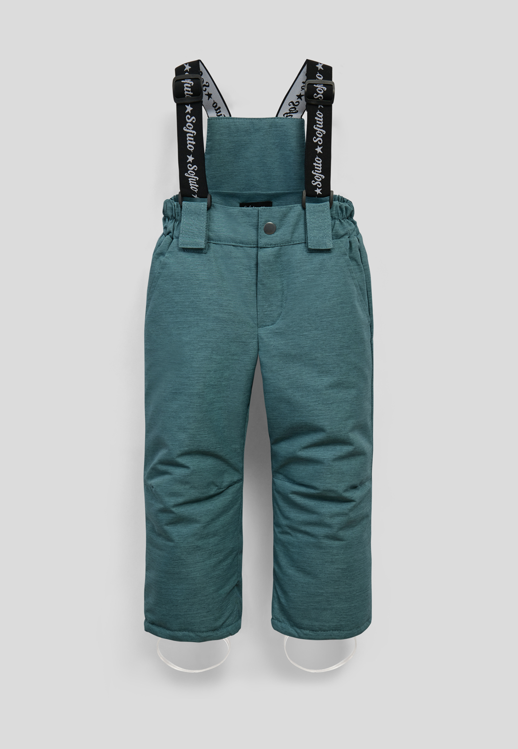 штаны на подтяжках детские бирюзовый цвет