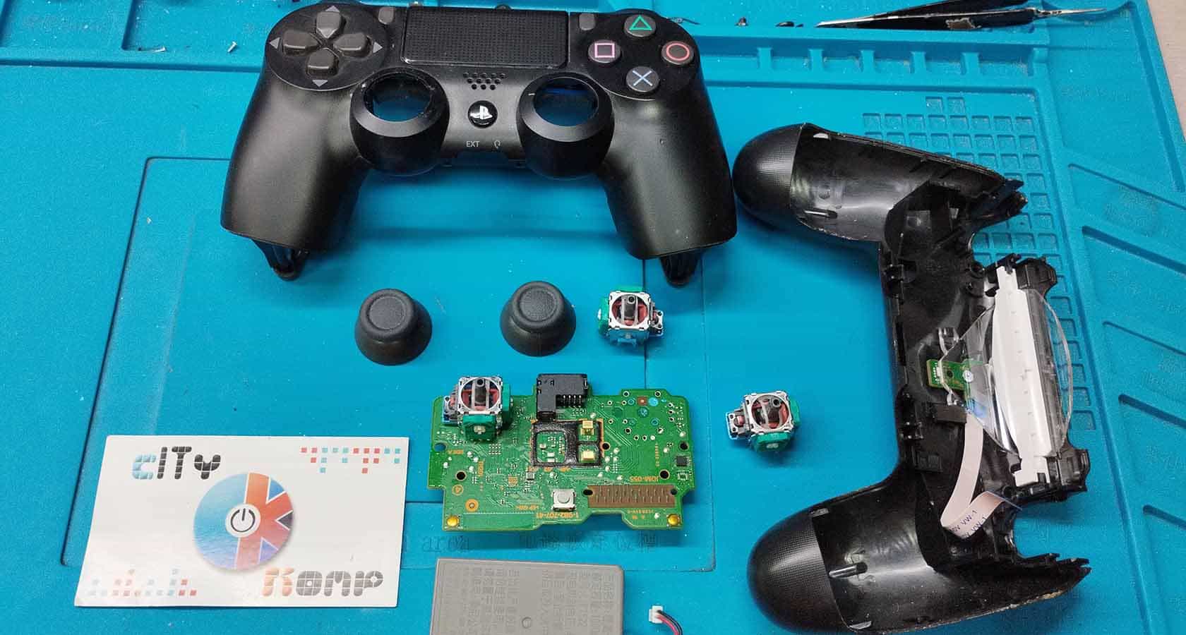 Ремонт геймпадов PlayStation, VR, xbox - замена 3-D стиков, манипулятора
