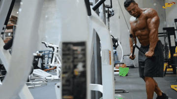 Разгибания рук с канатом вниз