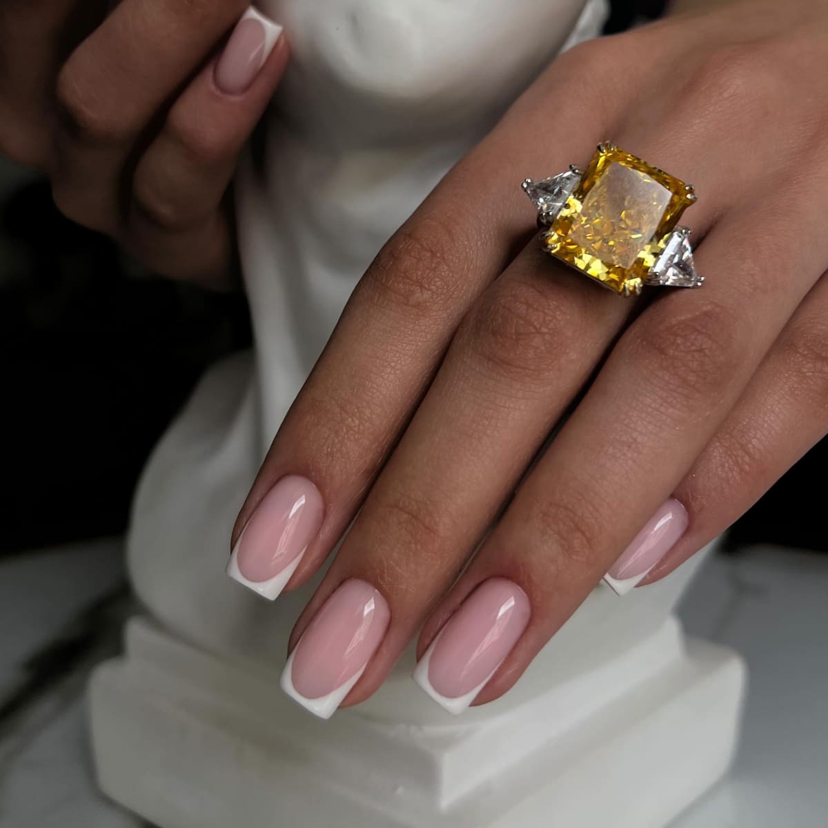 французский маникюр, френч