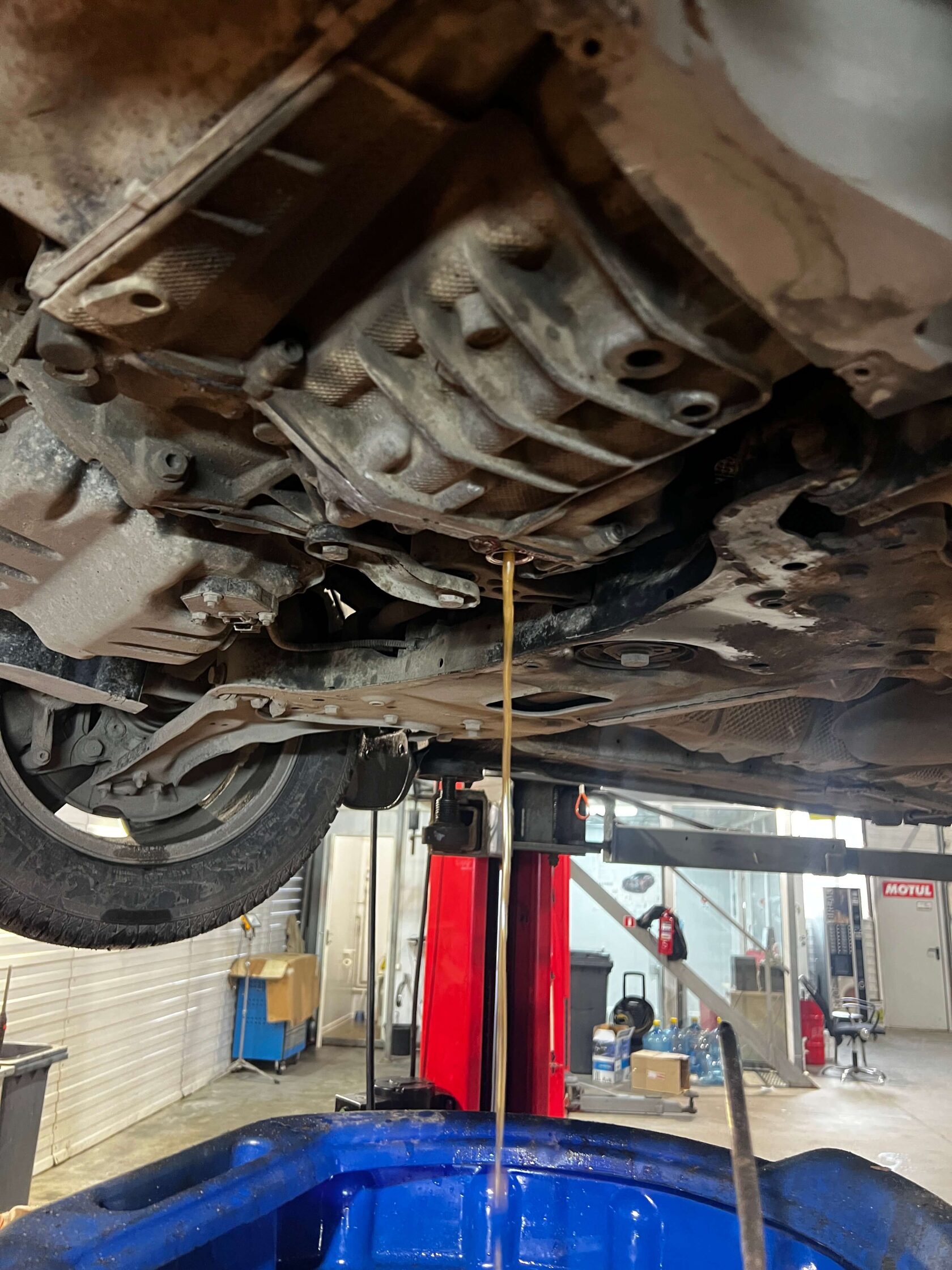 Выставление уровня масла при 35-45 градусах