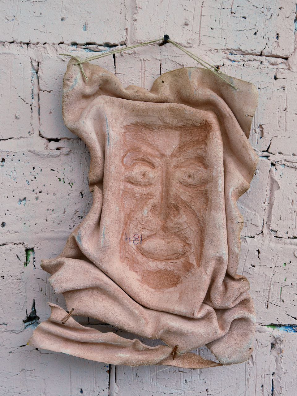 Маска из фактурной кожи настенная А.МузылевЪ &quot;Маскароны Московских Театров № 1&quot;