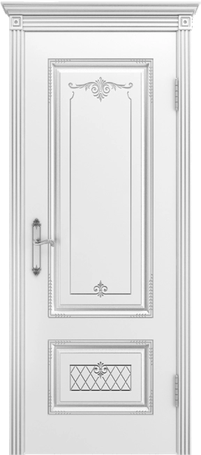 межкомнатная деревянная дверь белого цвета 