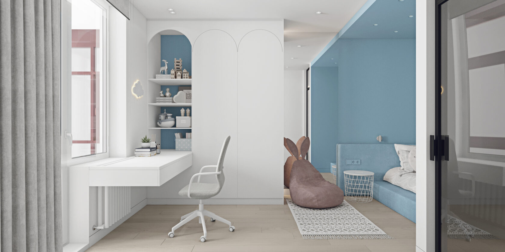 Wellton Towers - Дизайн интерьера квартиры в Москве - BLOK STUDIO