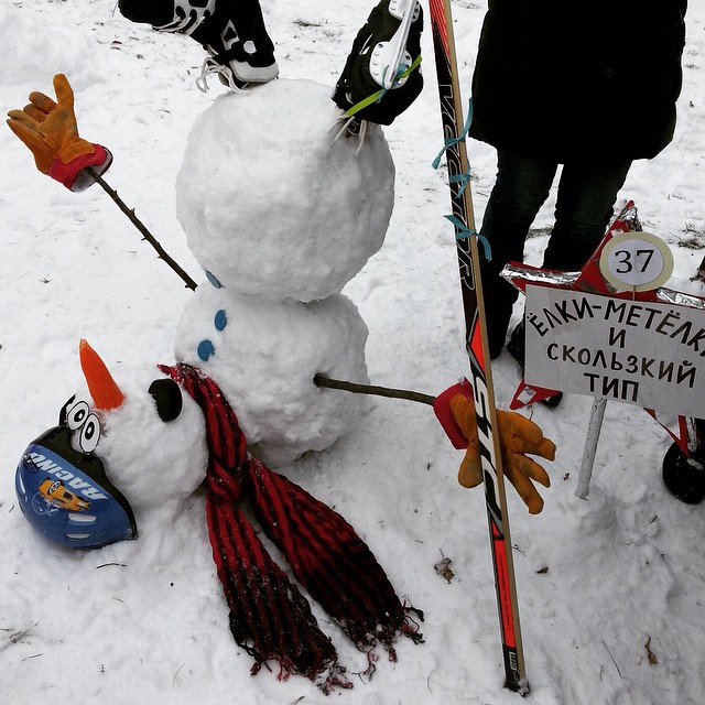 Снеговики спортсмены