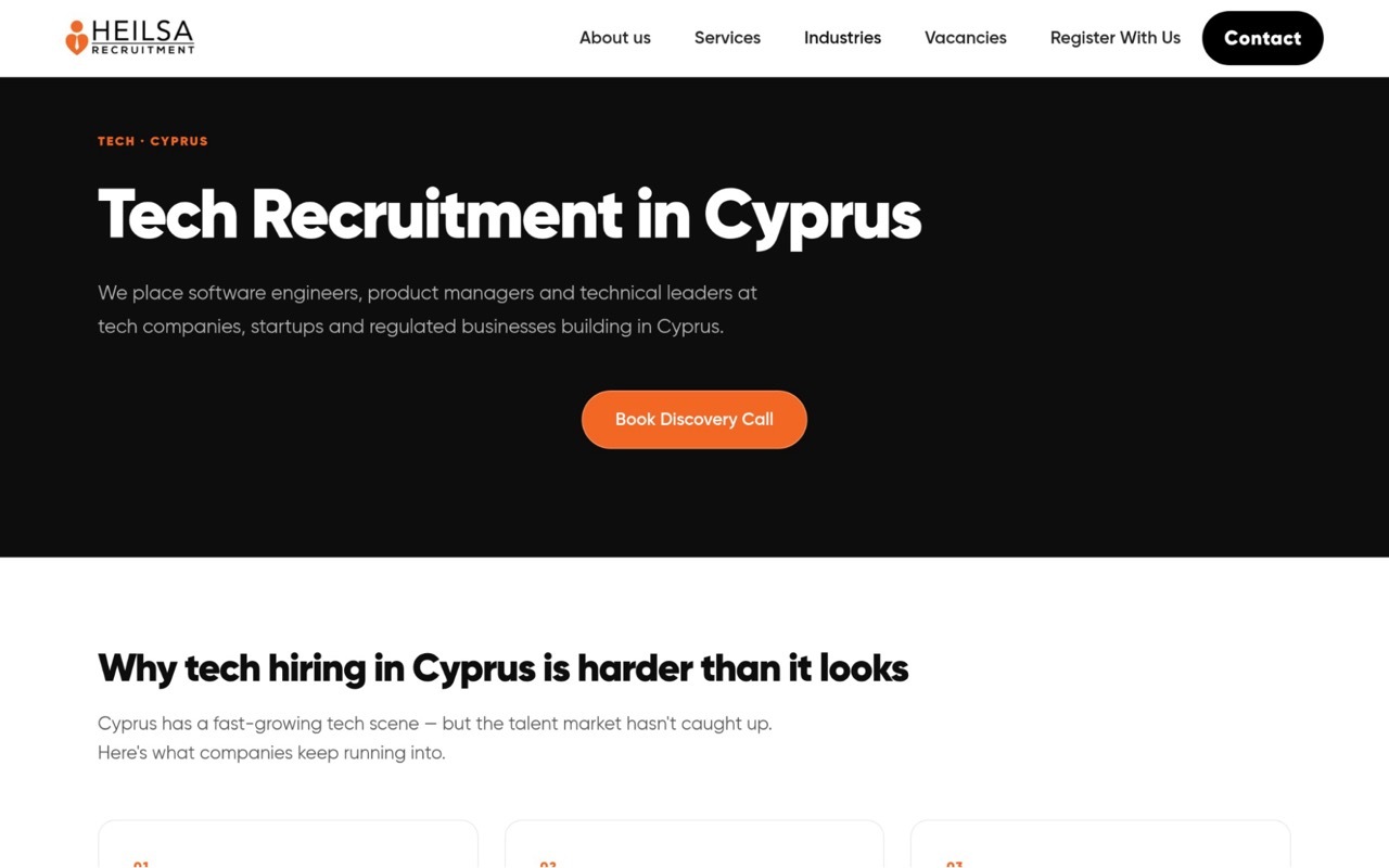 Heilsa Recruitment - Best for Tech Recruitment in Cyprus