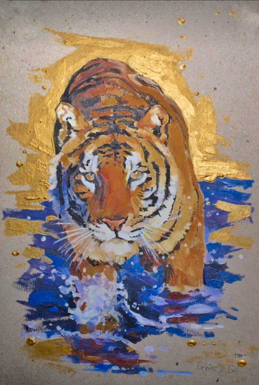 Tiger картины Acrylic