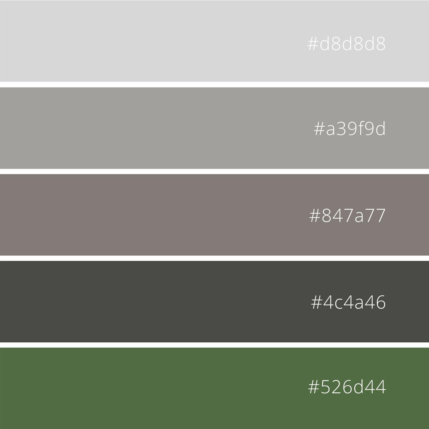 The combination of gray shades in the living room palette