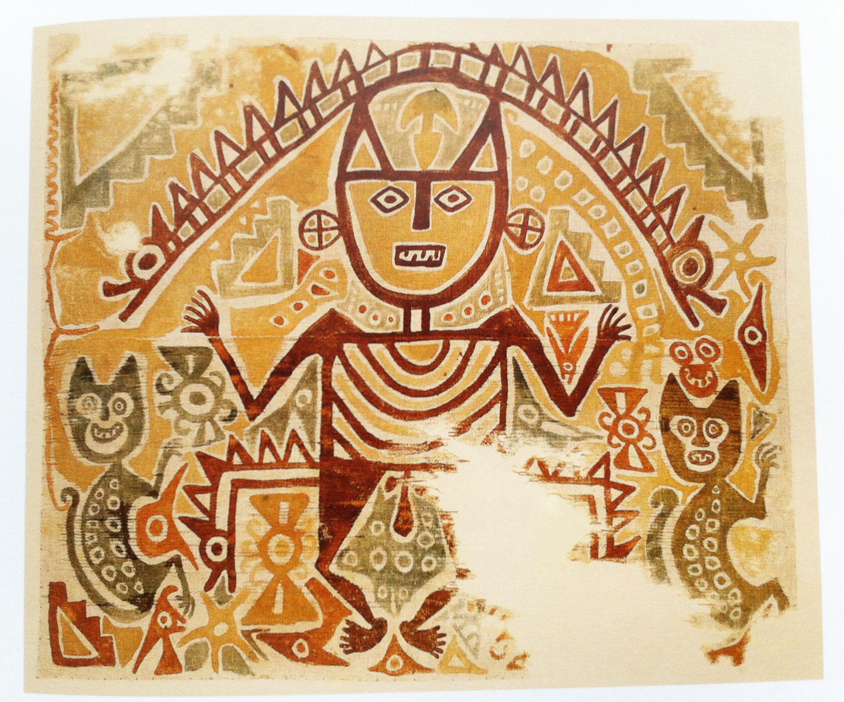 Ткань, Перу, 900-1100 гг. н.э. Коллекция Музея Пяти Континентов (ранее Этнографический музей).