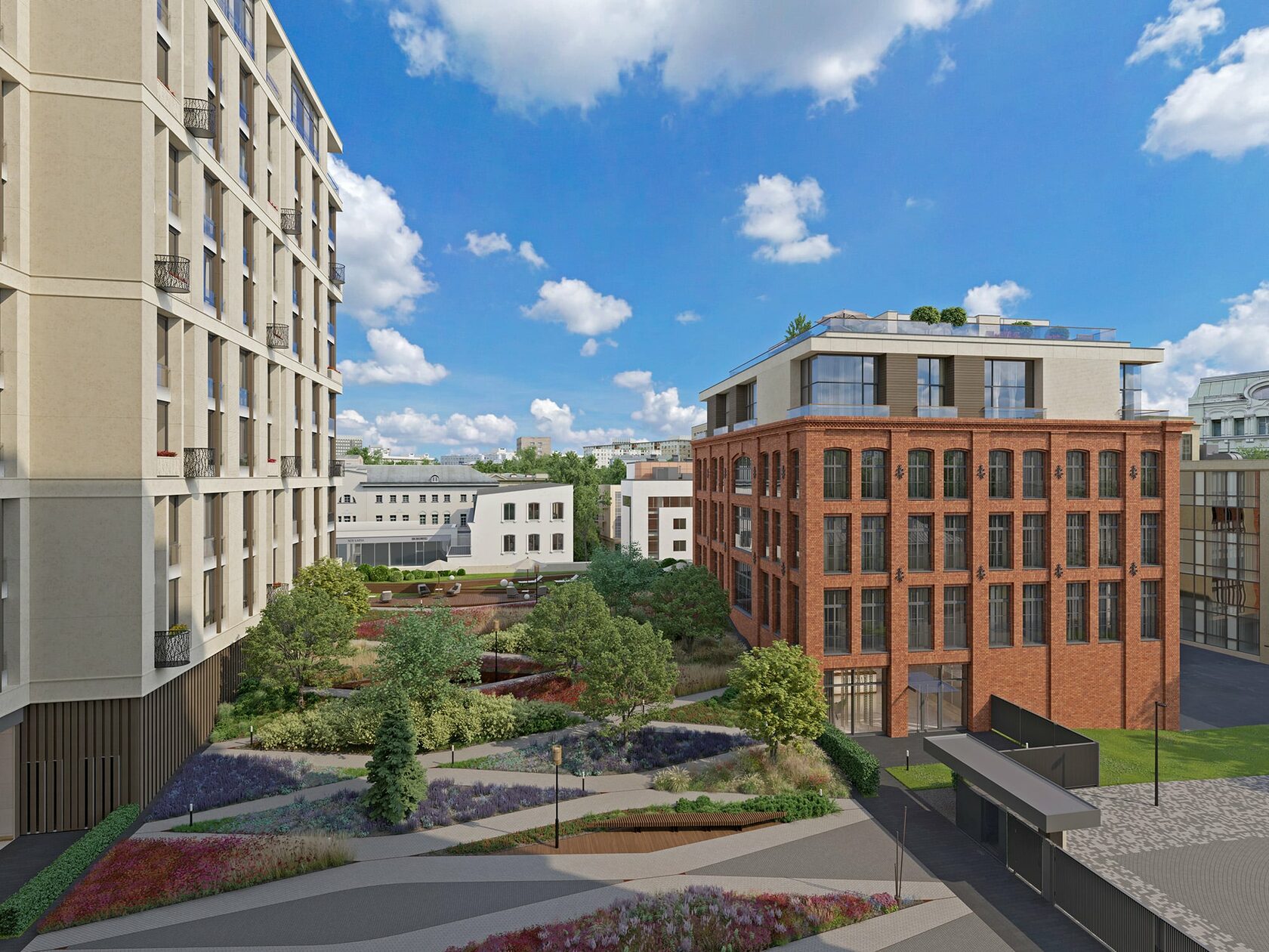 Moscow city, office building БЦ "Европа", Novoslobodskaya st