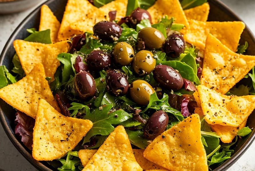 Салат «Подсолнух» с курицей и грибами