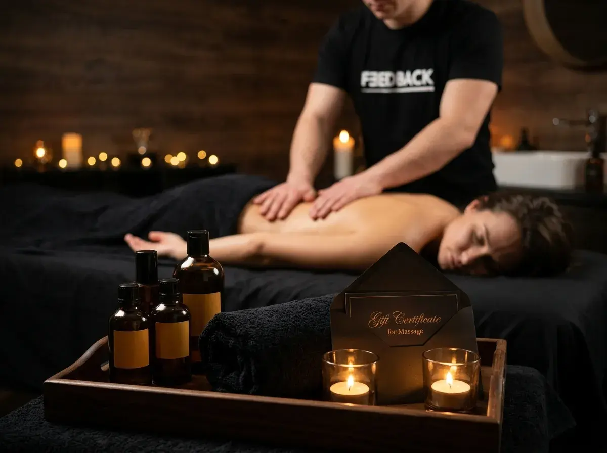 Подарочный сертификат на массаж в конверте