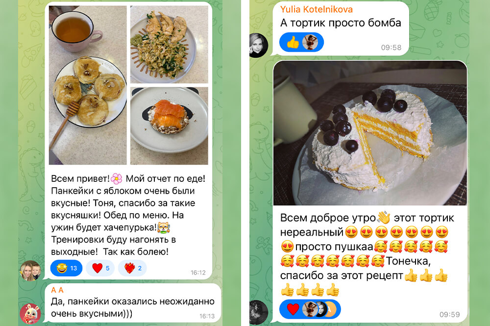 Отзыв о рецептах Тони, 2